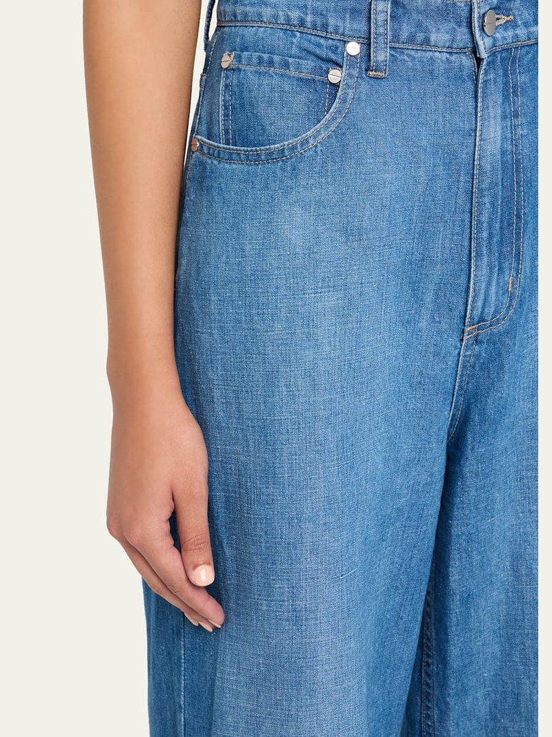 TWP McDougal St Wide-Leg Denim Pants outlook
