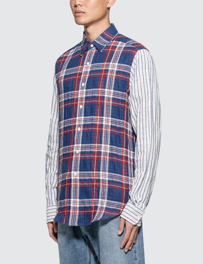 Loewe Patchwork Sleeve Check Shirt outlook