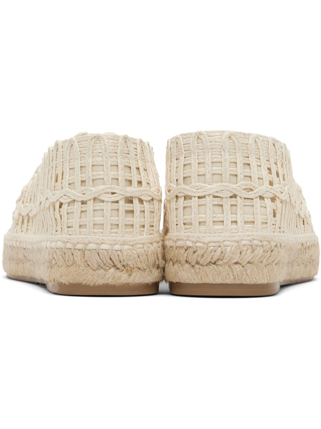Off-White Raffia-Effect Espadrilles - 2