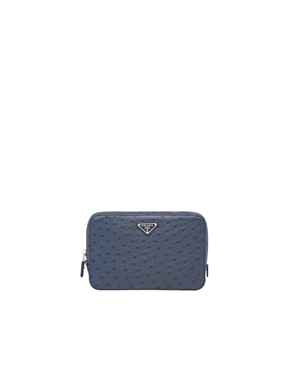 Ostrich Leather Clutch - 1