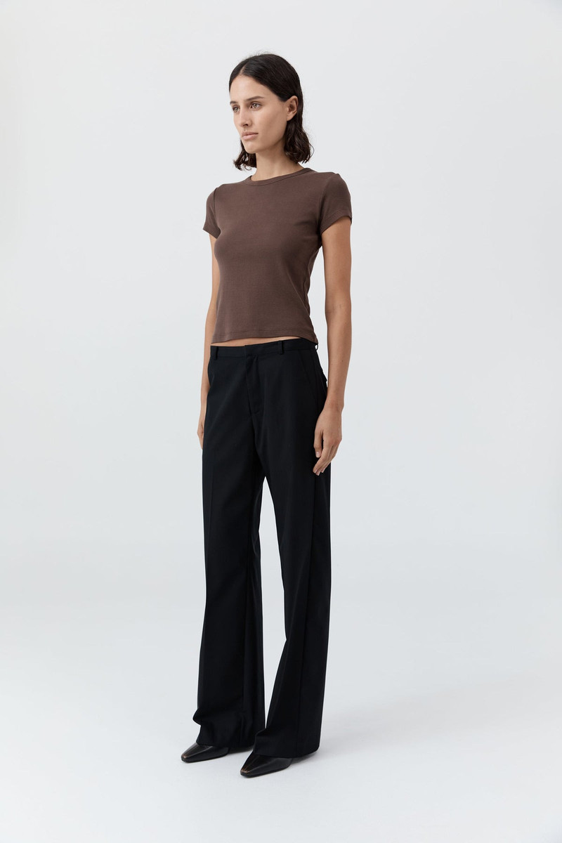 Fine Band Carter Trouser - Black 7