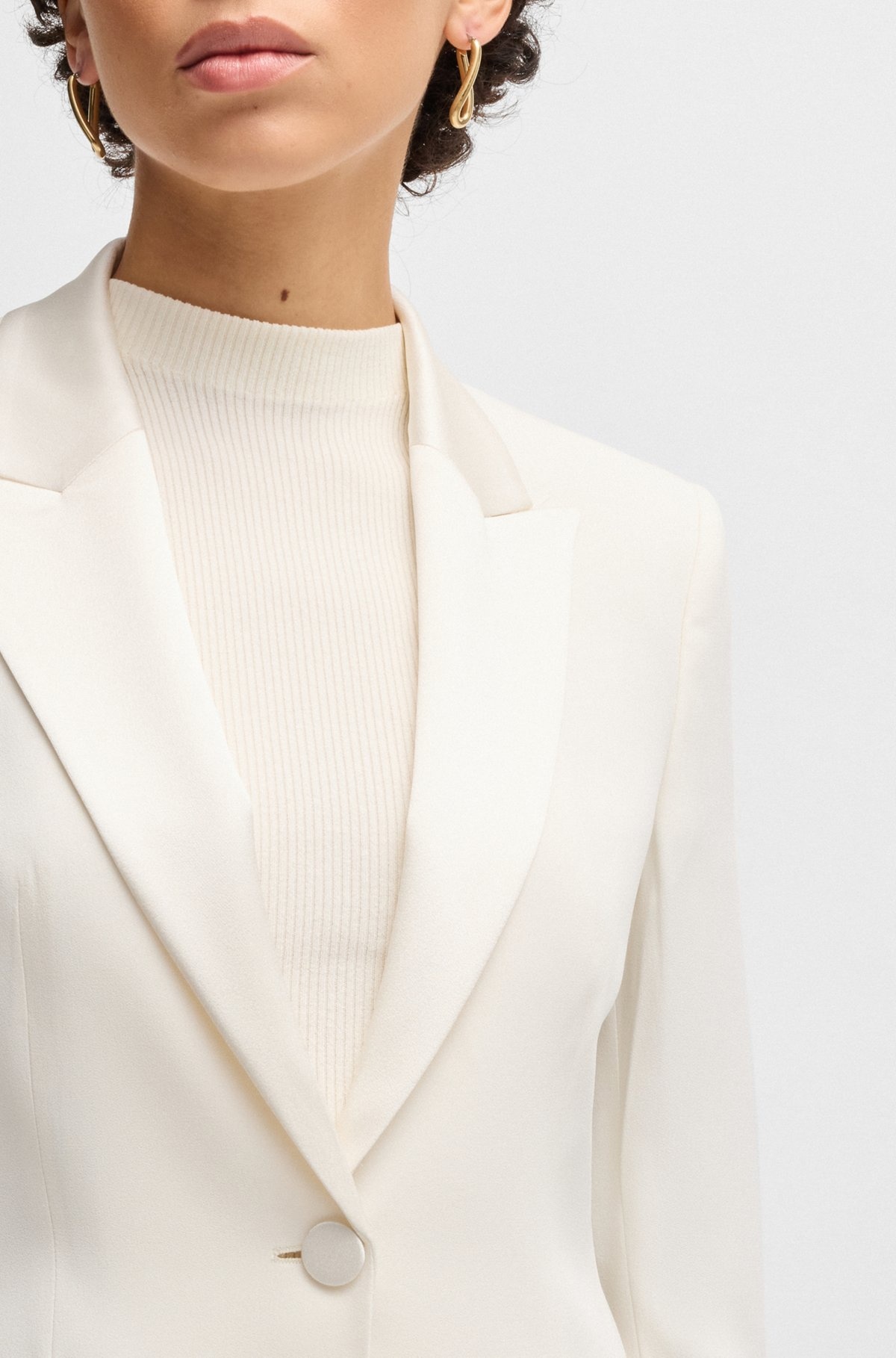 SLIM-FIT TUXEDO JACKET WITH SINGLE BUTTON - 6