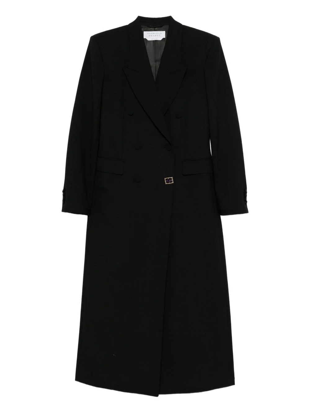 wool double-breasted coat - 1