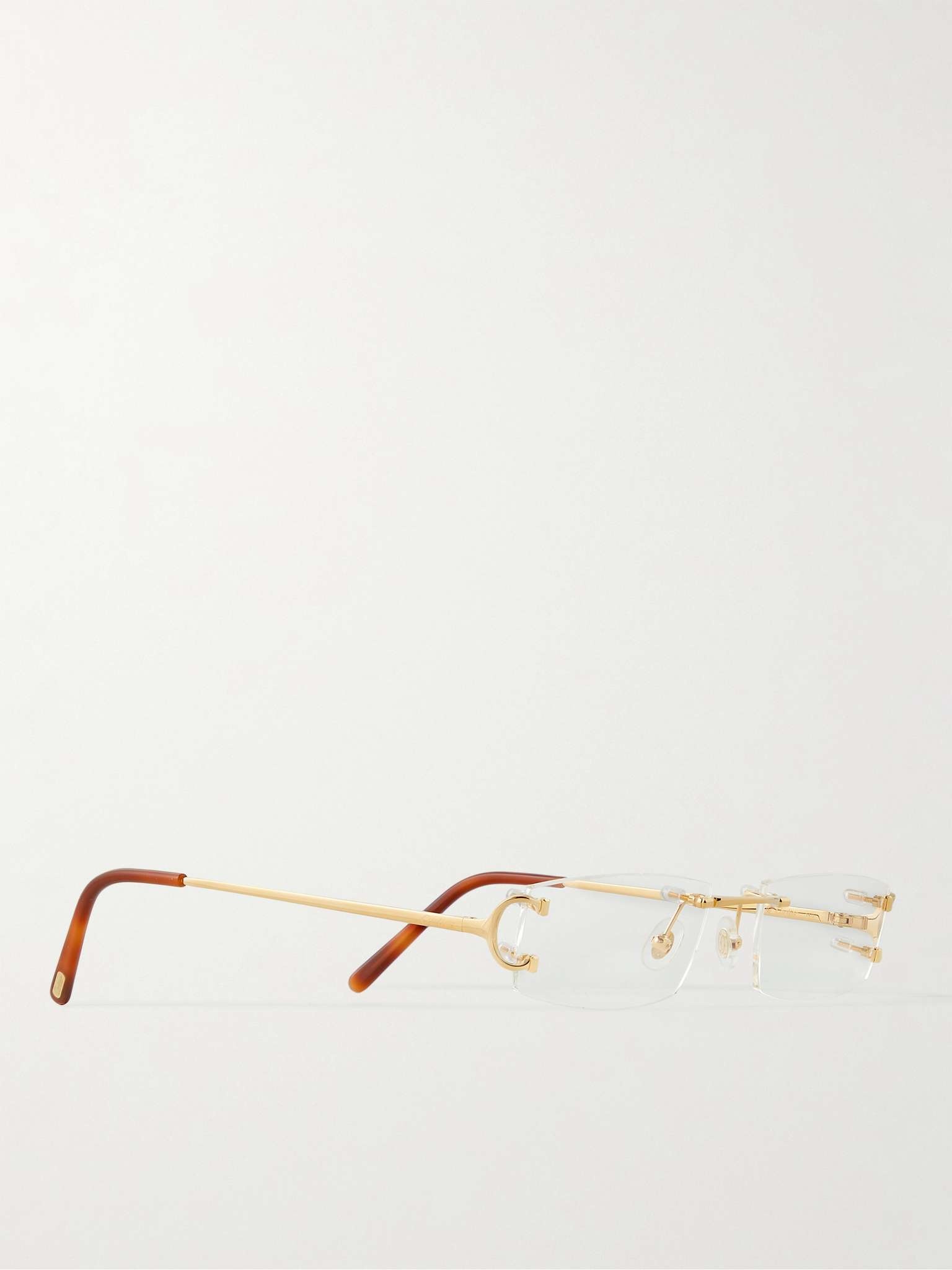 Frameless Gold-Tone Optical Glasses - 3