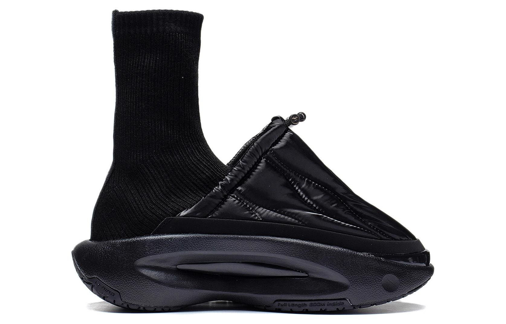 (WMNS) Li-Ning YunYou Fluffy High 'Black' AZGS146-6 - 2
