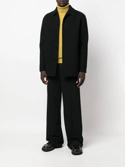 Jil Sander button-up wool shirt jacket outlook