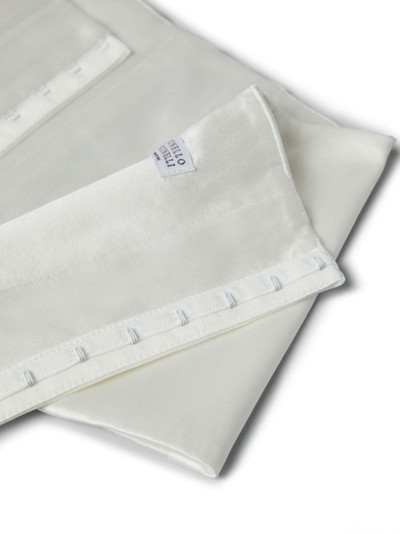Brunello Cucinelli corset-style silk-blend belt outlook