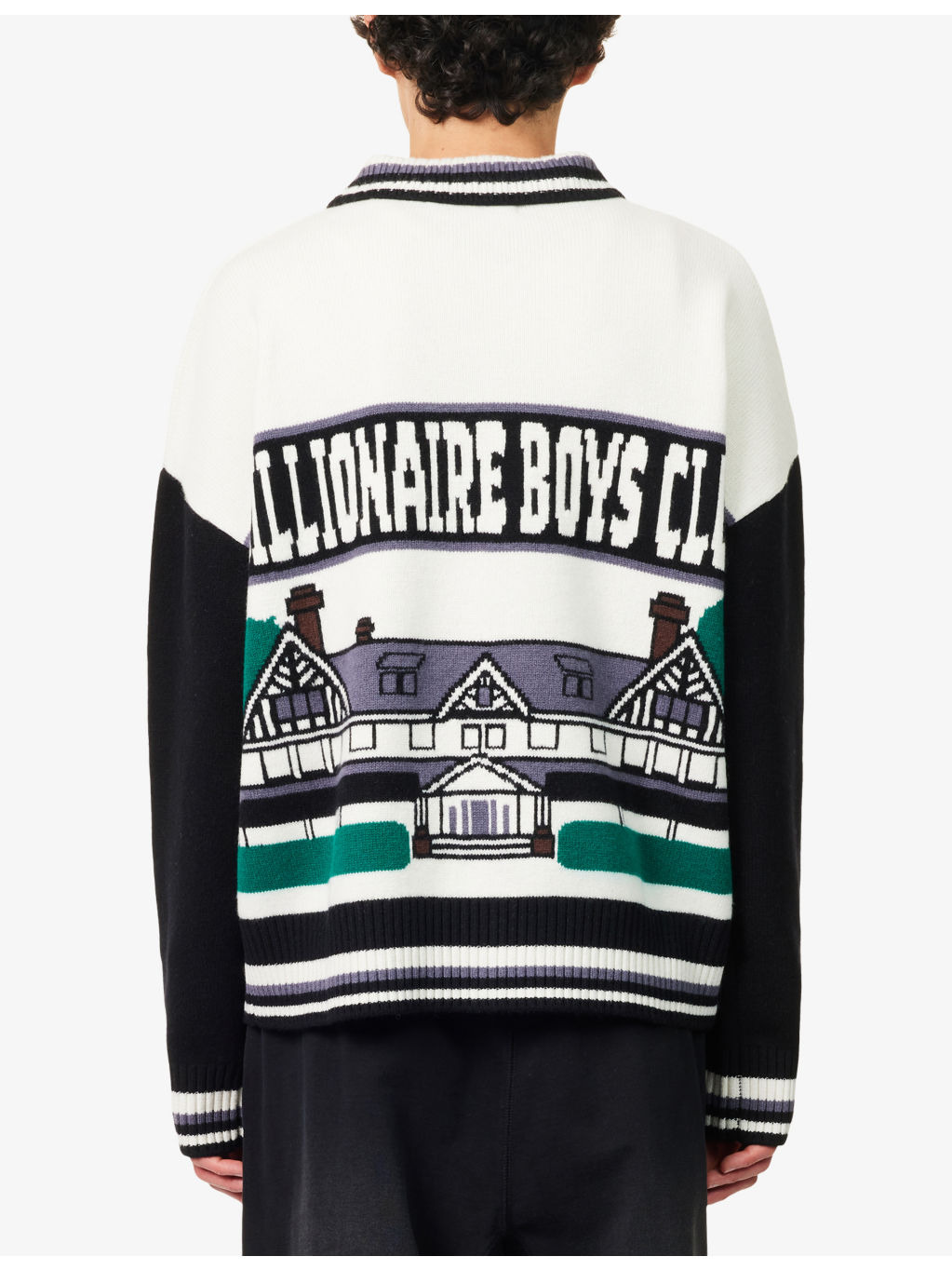 Country Club Graphic-Intarsia Knitted Wool Jumper - 4