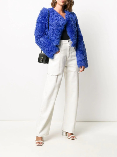 Off-White cropped fur jacket outlook