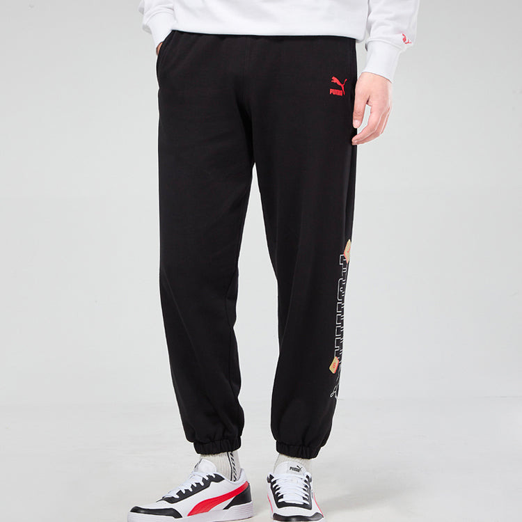 PUMA YOTOX Sweatpants 'Black Red' 531300-01 - 2
