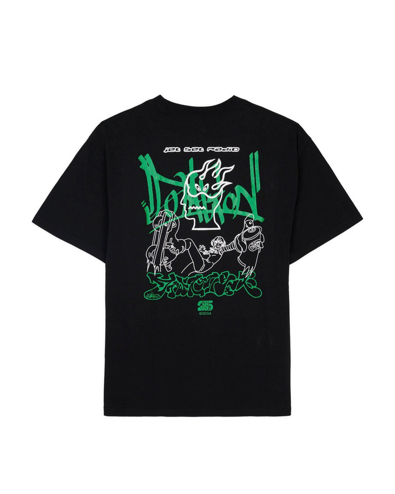 BRAIN DEAD Brain Dead x Sega: Jet Set Radio T-shirt - Black outlook