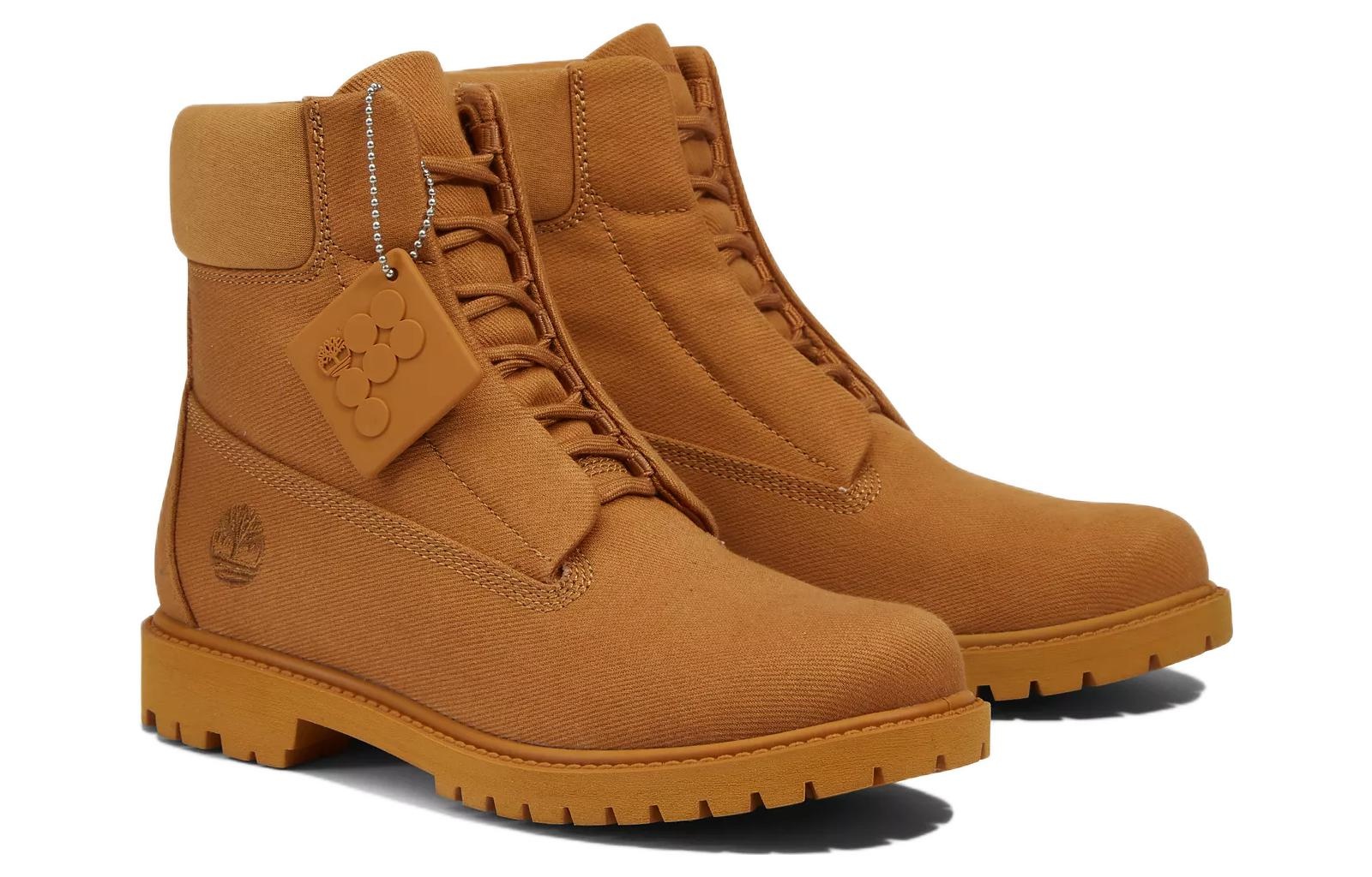 (WMNS) Timberland x Pangaia Waterproof 6 Inch Boots 'Wheat' A5XVY231 - 3