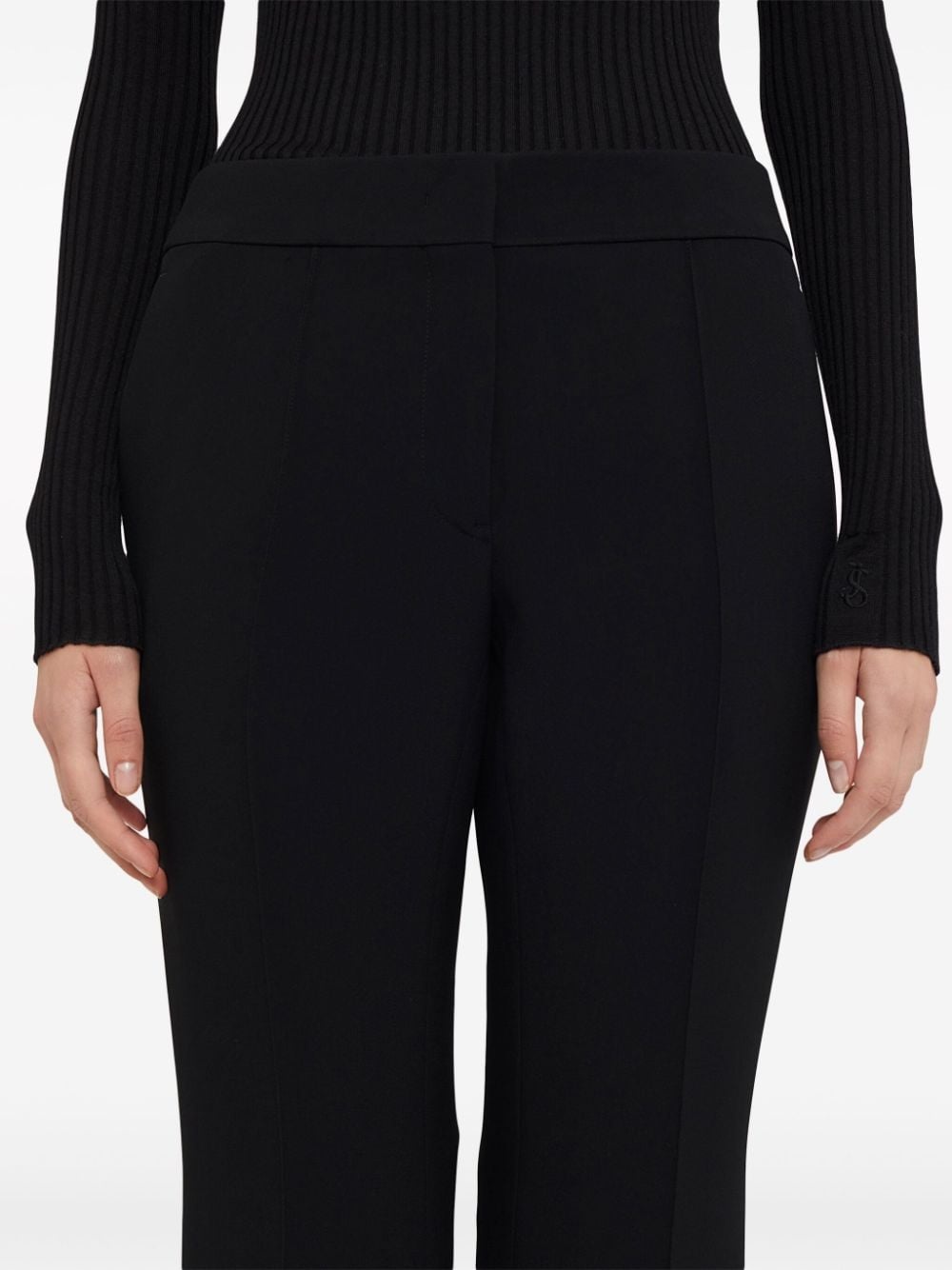 low-waist flared trousers - 5
