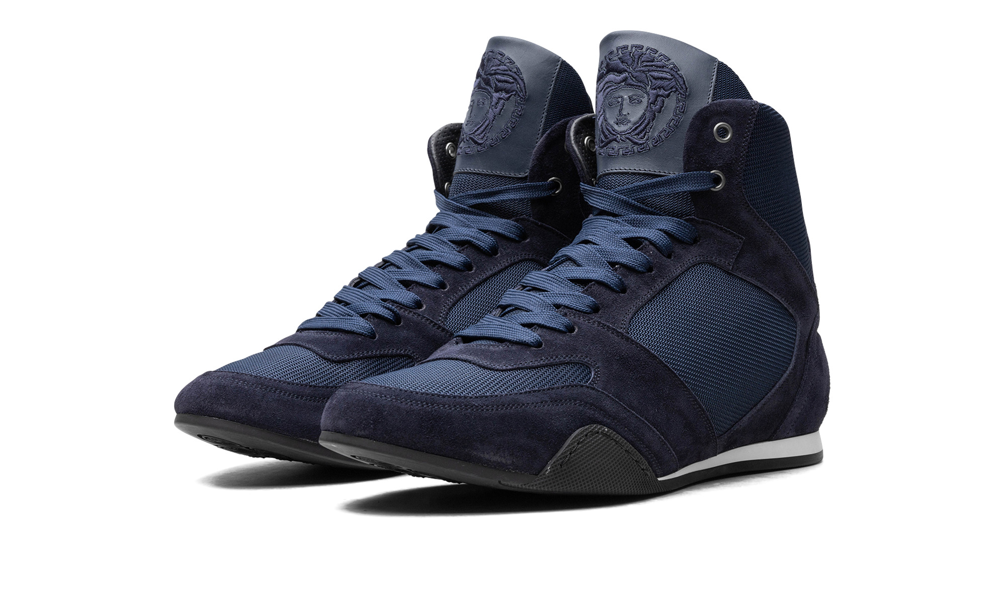 High Top Greek Key "Navy" - 2