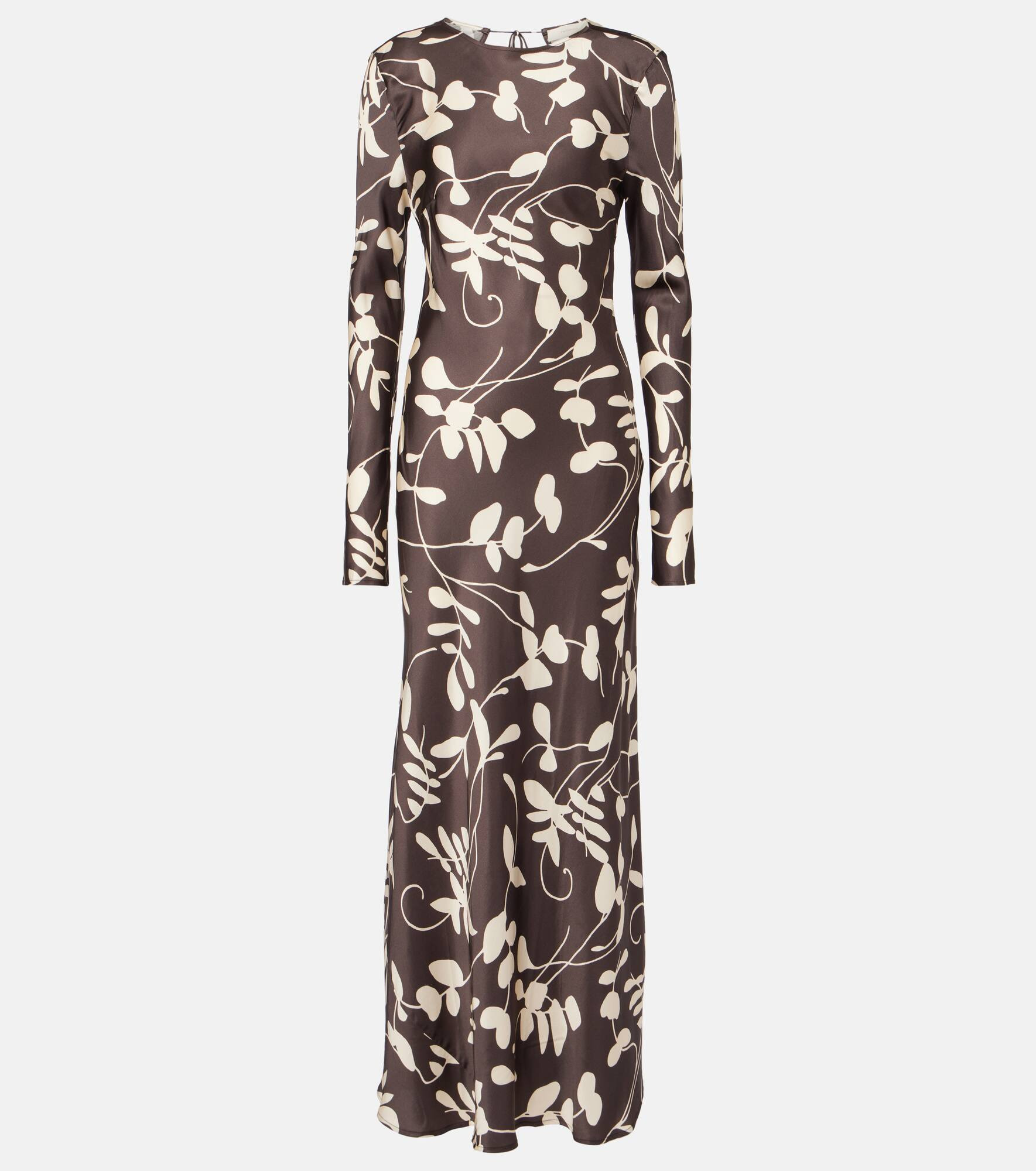 Faroe floral satin maxi dress - 1