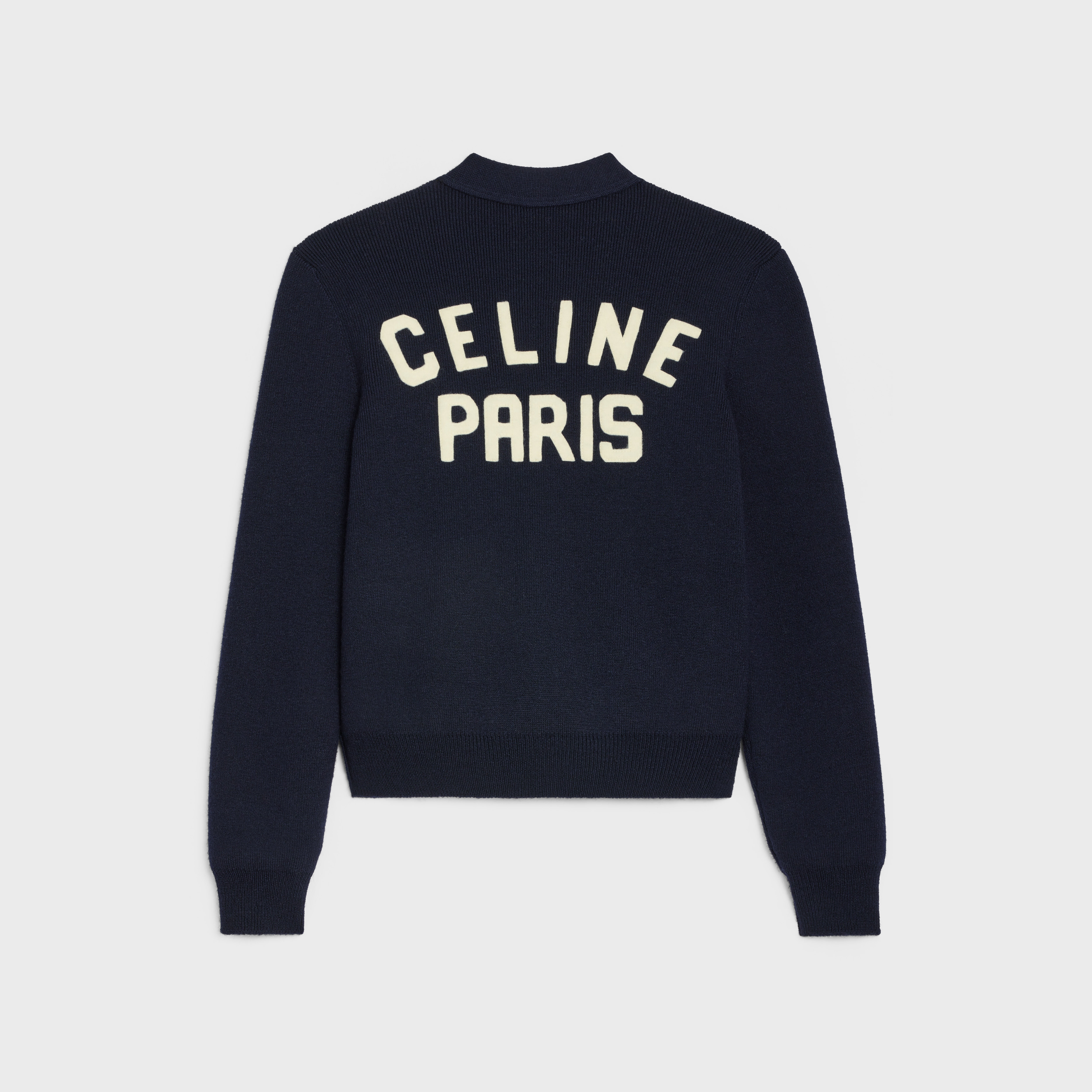 celine college cardigan in wool - 2