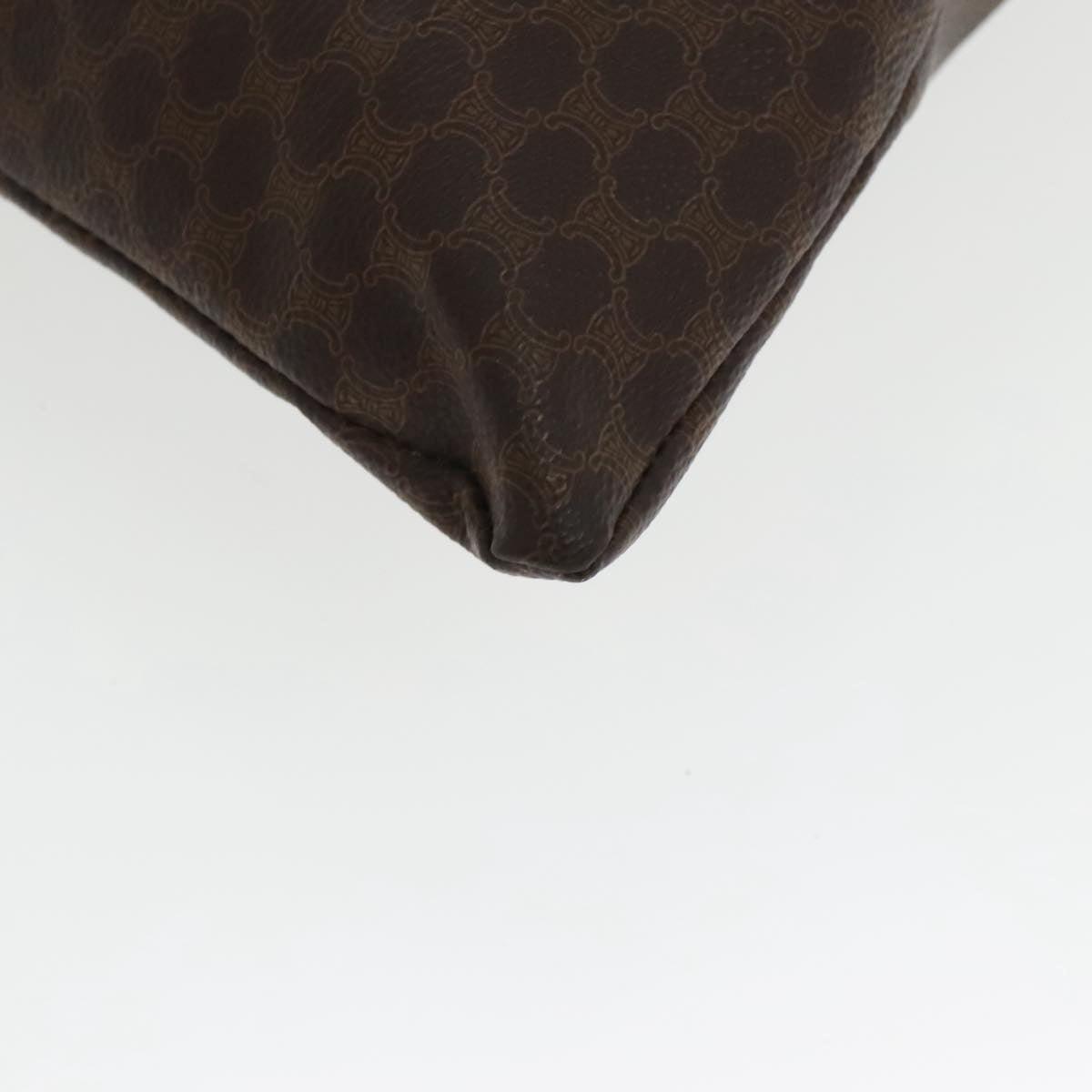 CELINE Macadam Canvas Tote Bag Pvc Leather Brown Gold - 12