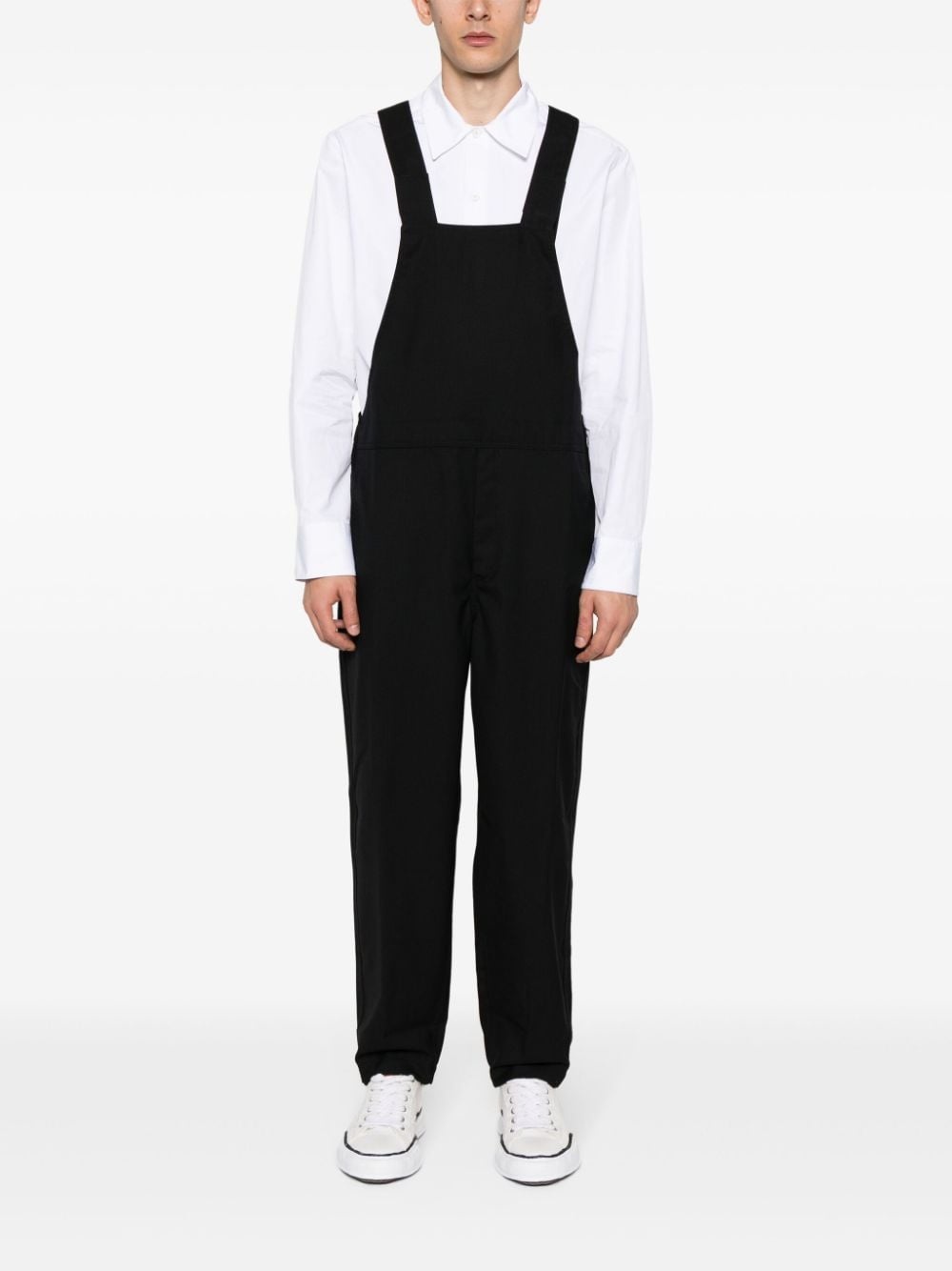straight-leg wool dungarees - 2