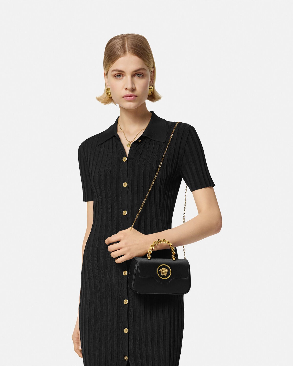 La Medusa Satin Mini Bag - 4