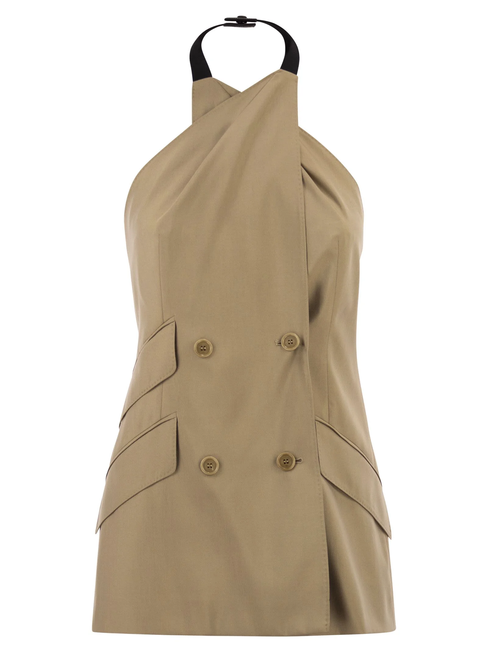 Max Mara Women Mxsnuraghe - Sleeveless Jacket In Wool And Silk Poplin - 1