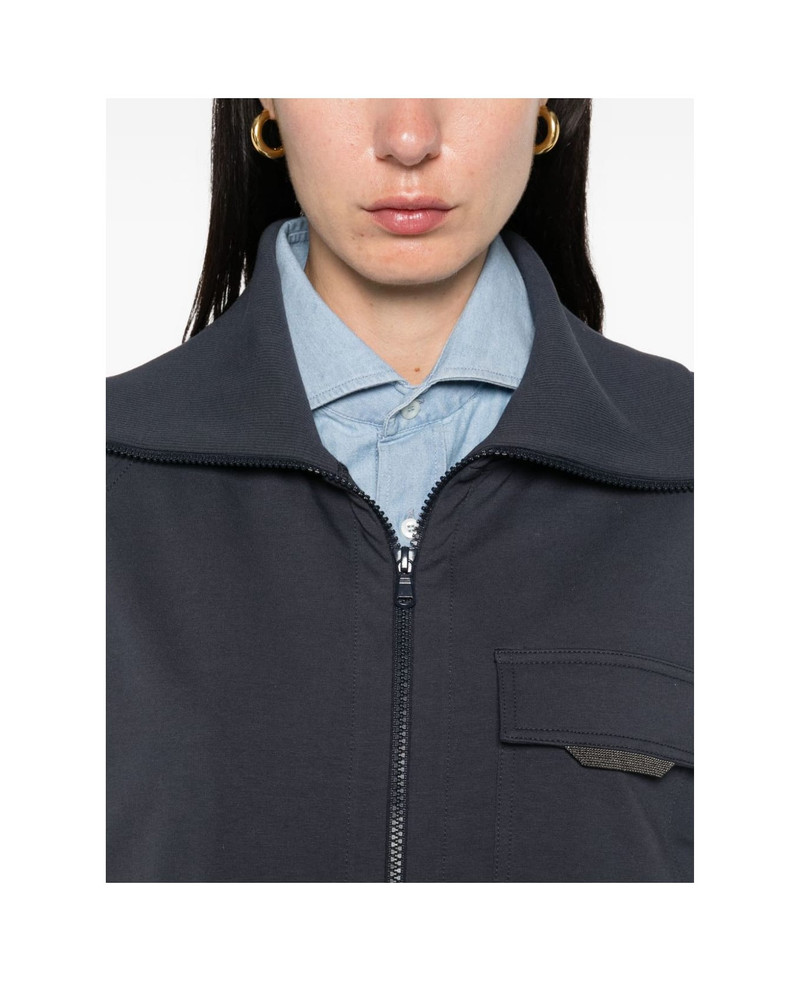 Brunello Cucinelli Cotton Zipped Sweatshirt outlook