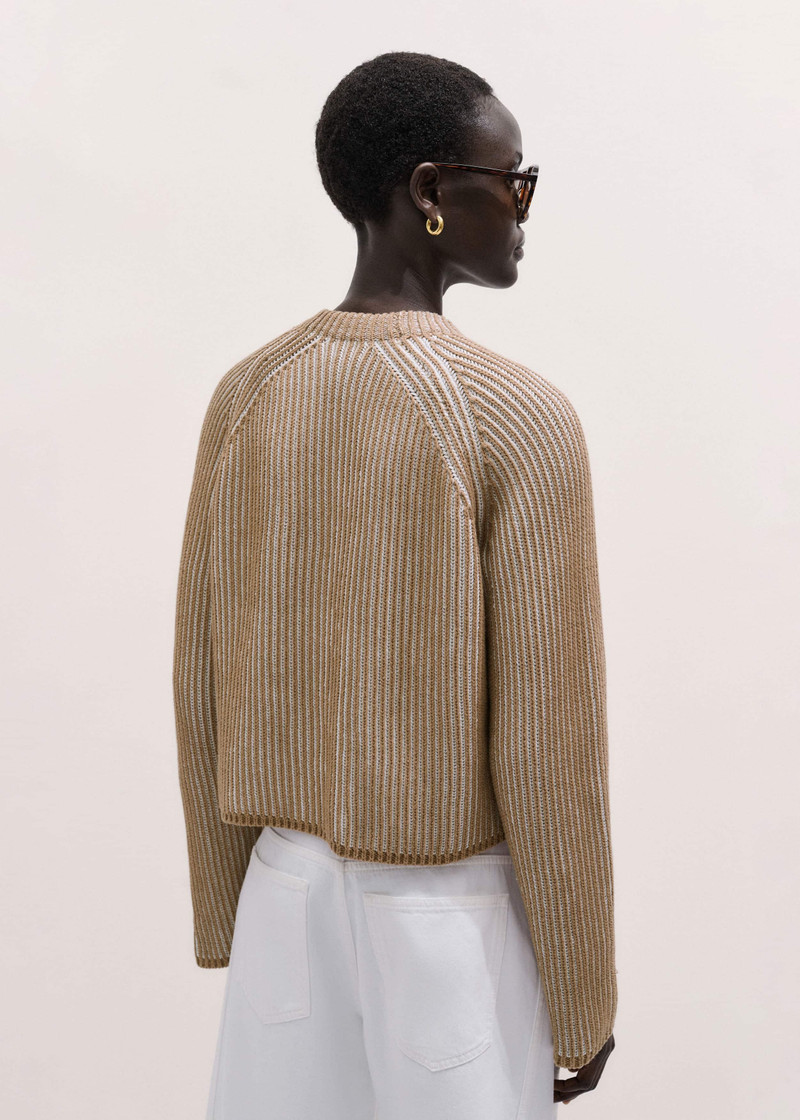 Contrast Rib Cardigan 5