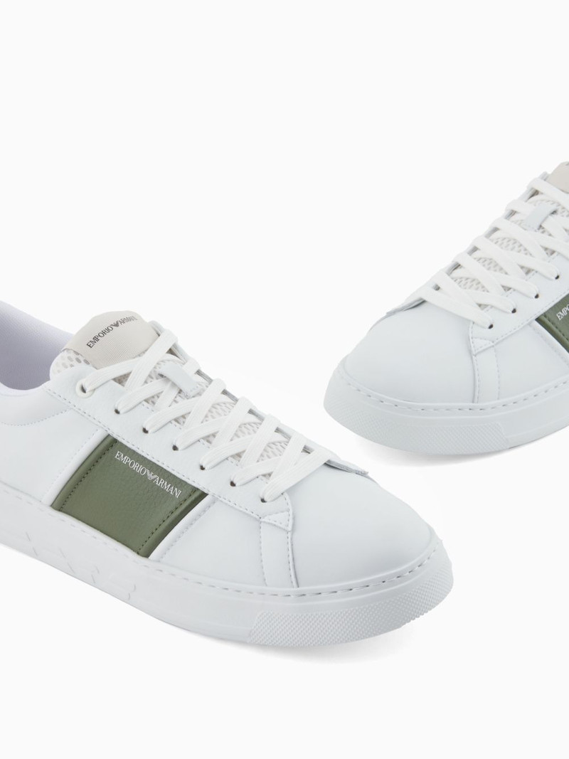contrasting-panel sneakers 5