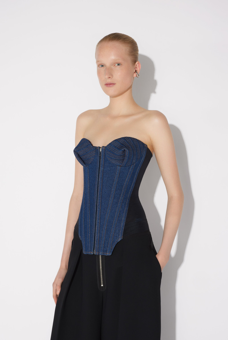 Jean Paul Gaultier THE BI-MATERIAL DENIM CORSET outlook