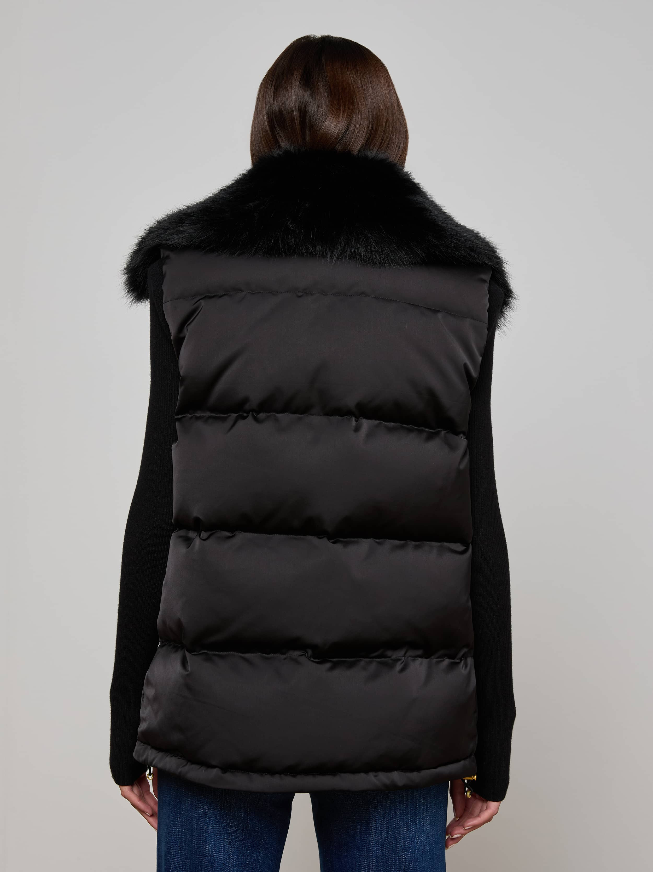 Nalo Faux Fur Puffer Vest - 5