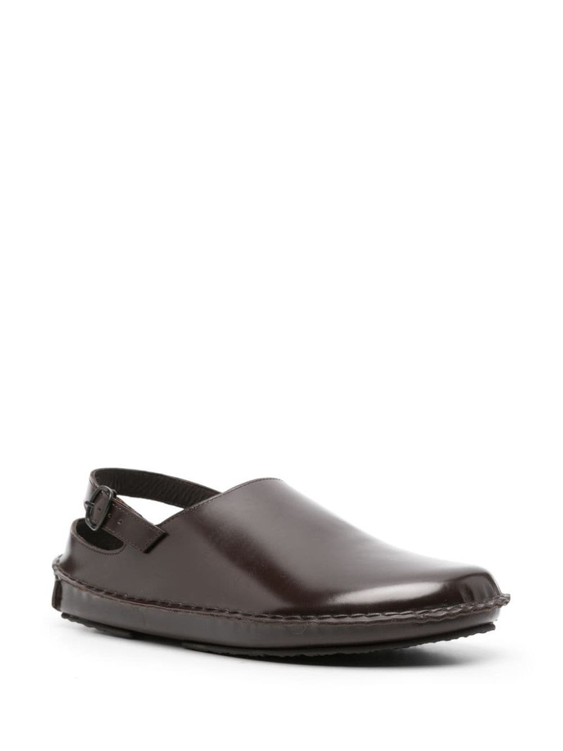 HEREU Cargol whipstitch leather sandals outlook
