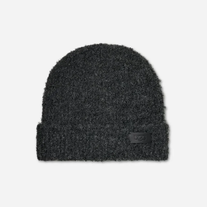 ® Men's Boucle Cuff Beanie in Charcoal Heather - 1