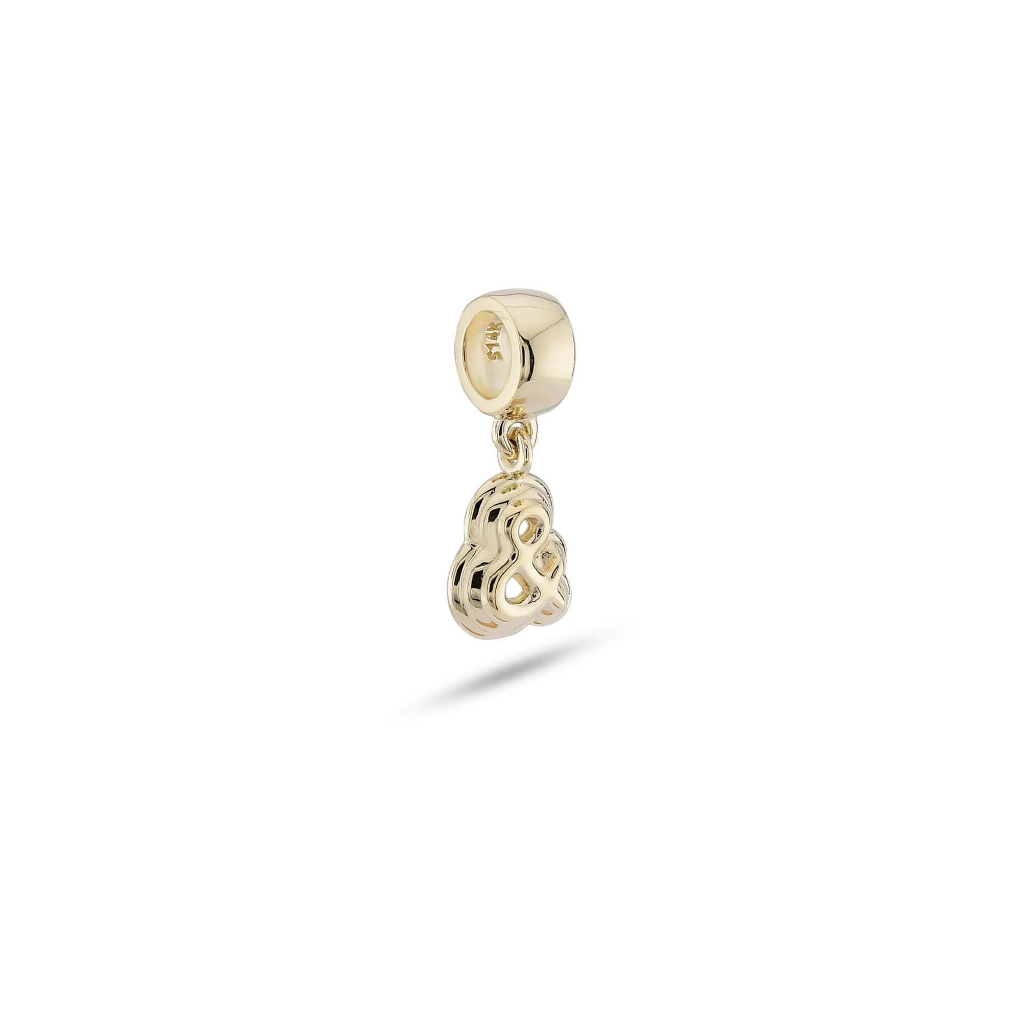 Puffed Initial Charm - 8