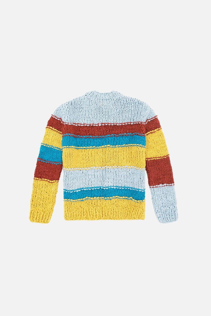 BOUCLE OUTSEAM STRIPE CREW 1