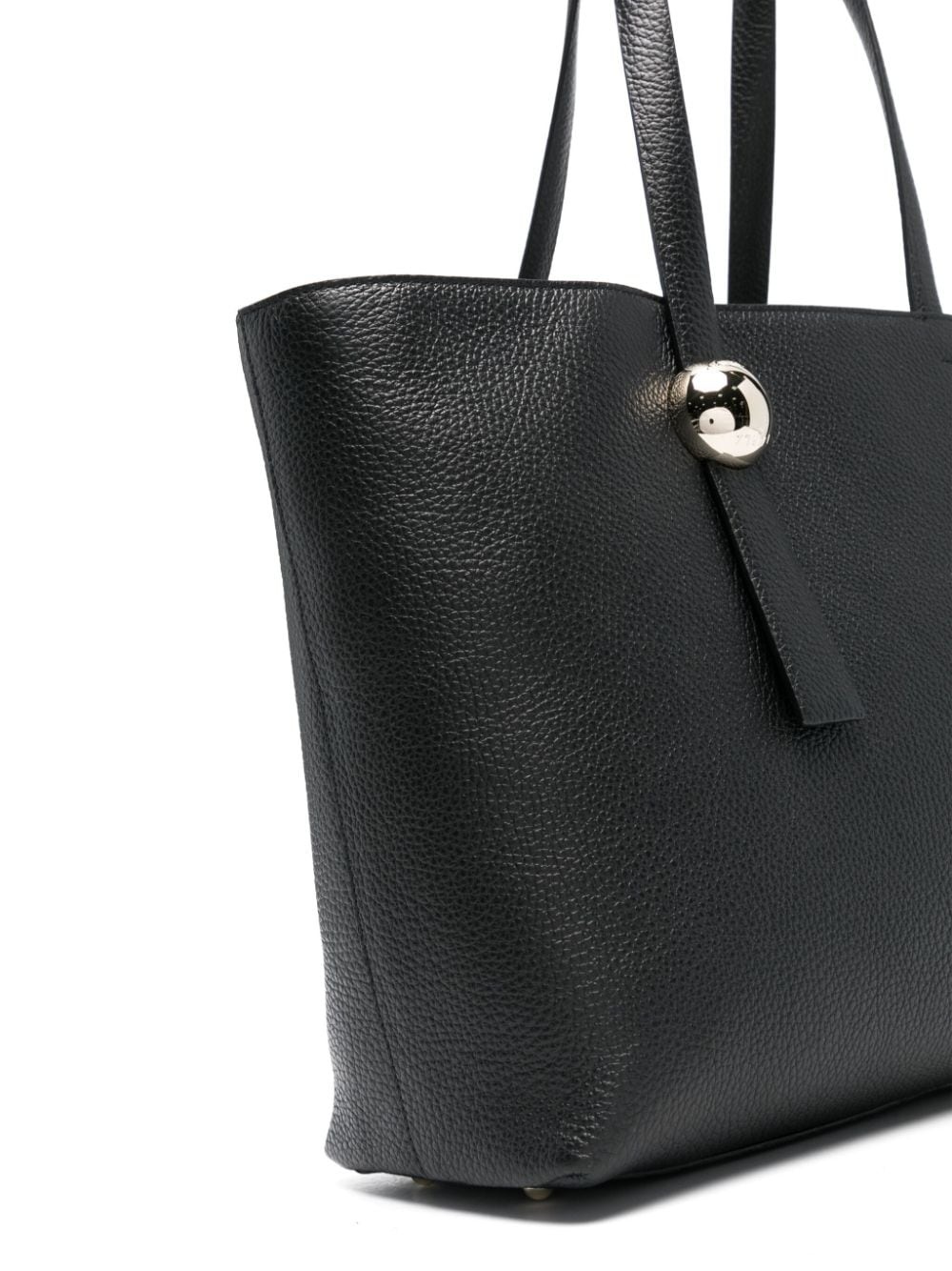 logo-debossed leather tote bag - 4
