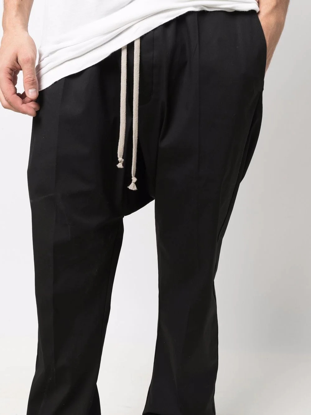 drawstring-waist harem trousers - 5