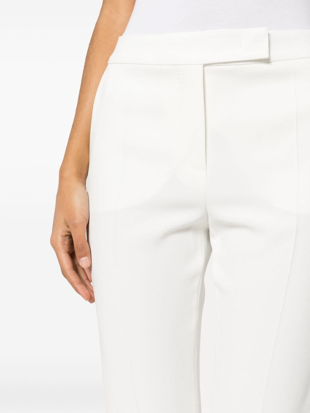 pressed-crease straight trousers - 5