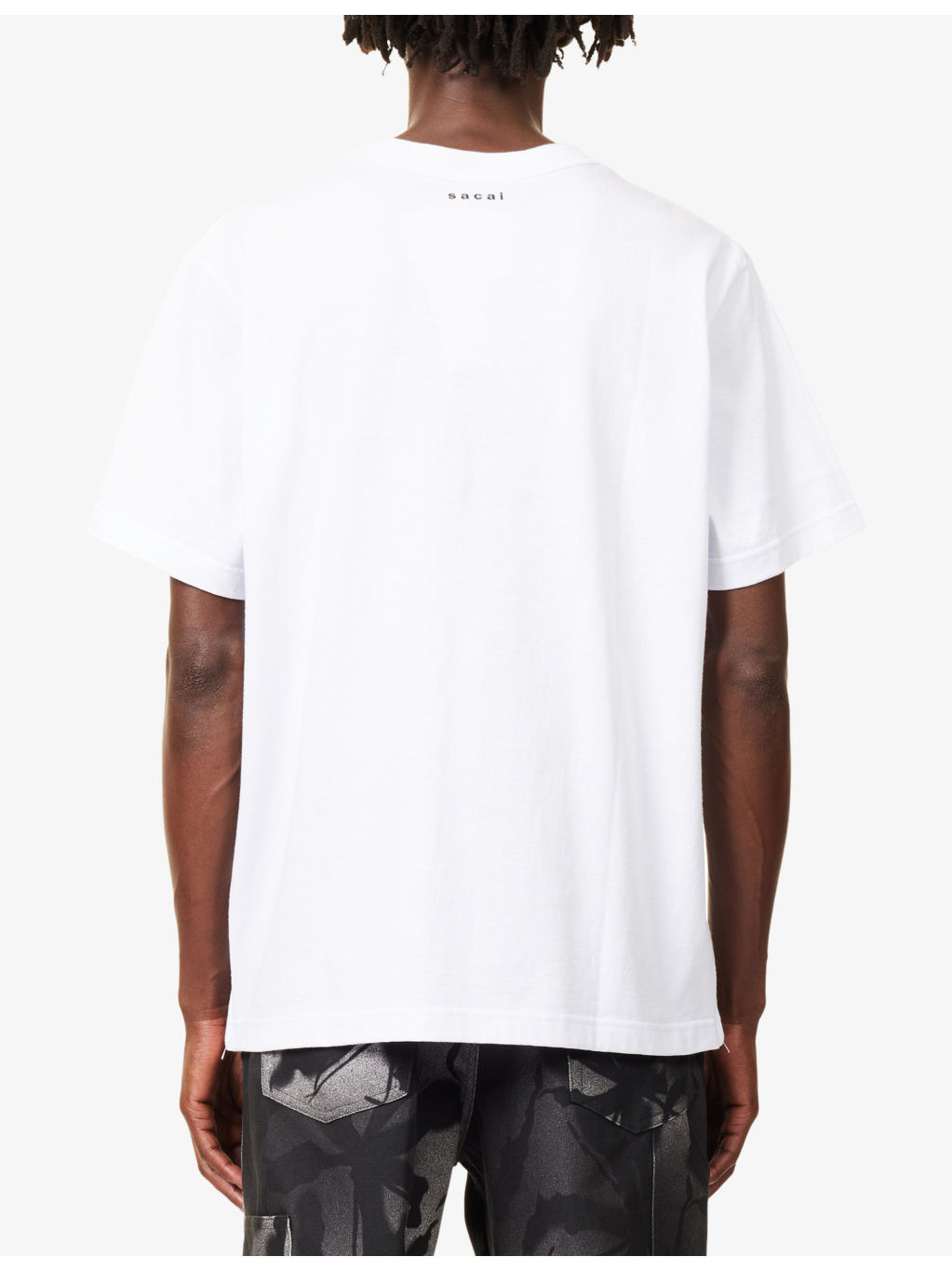 Patch-Pocket Side-Zip Cotton T-Shirt - 4