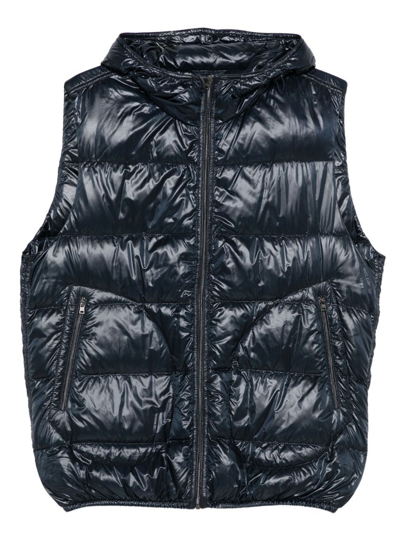 hooded quilted gilet 1