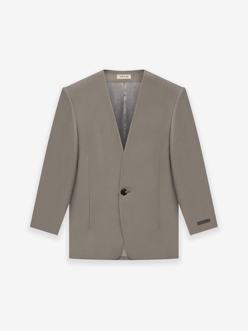 Wool Lapelless Jacket 1