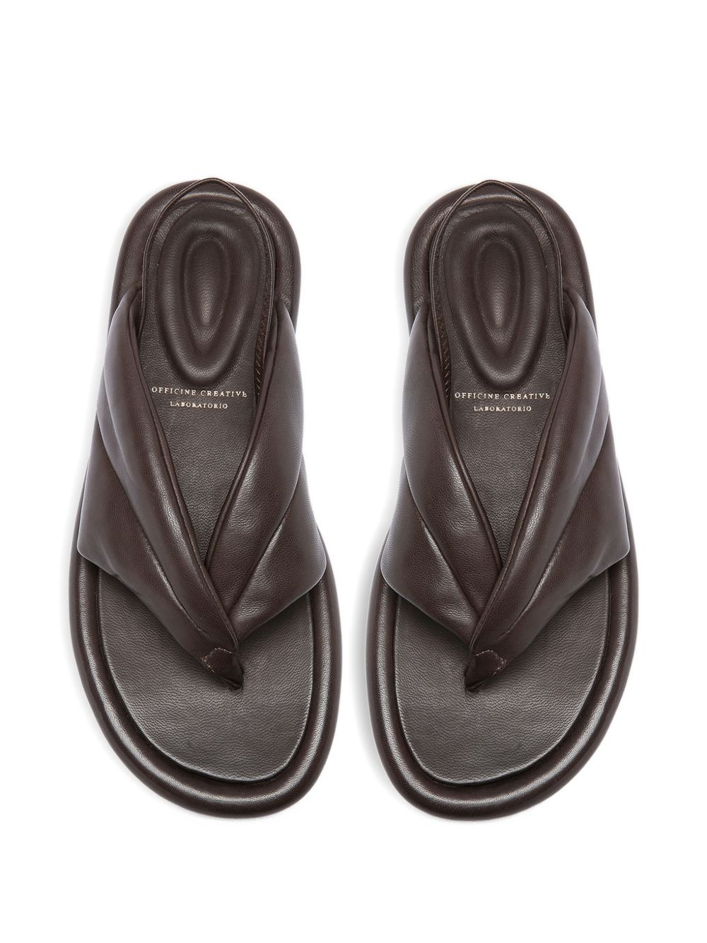 padded slingback sandals - 3