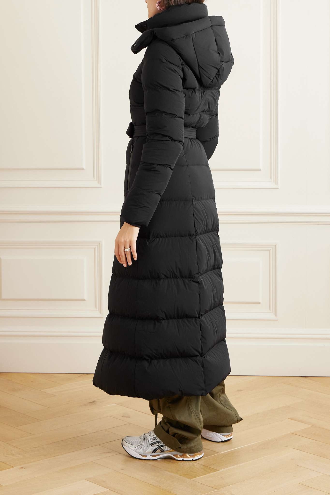 MACKAGE Calina-City belted hooded quilted shell down coat