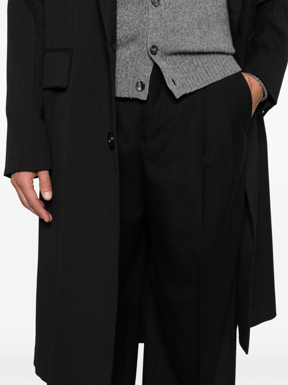 pleat-detail trousers - 5