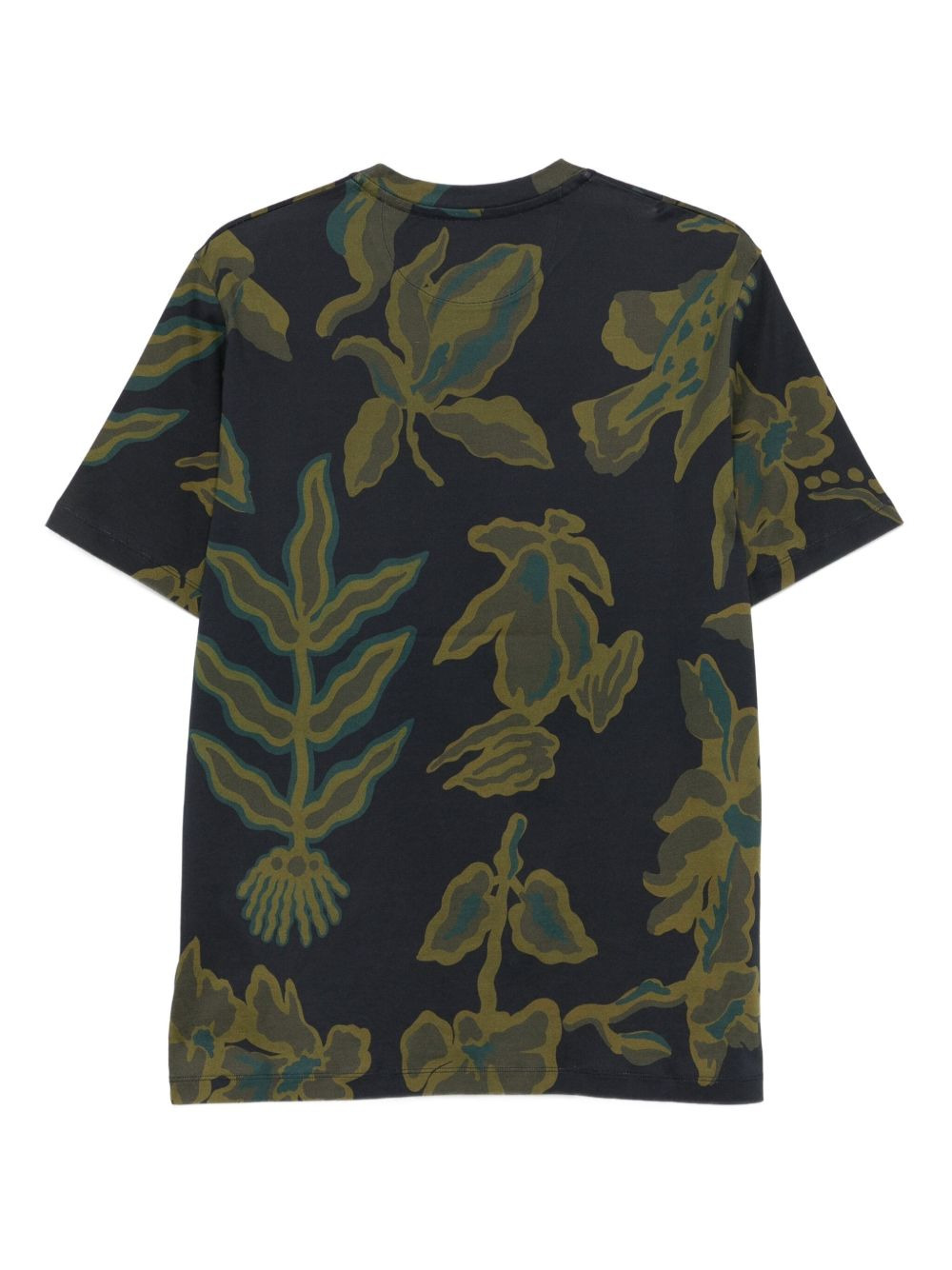 floral-bird print T-shirt - 2