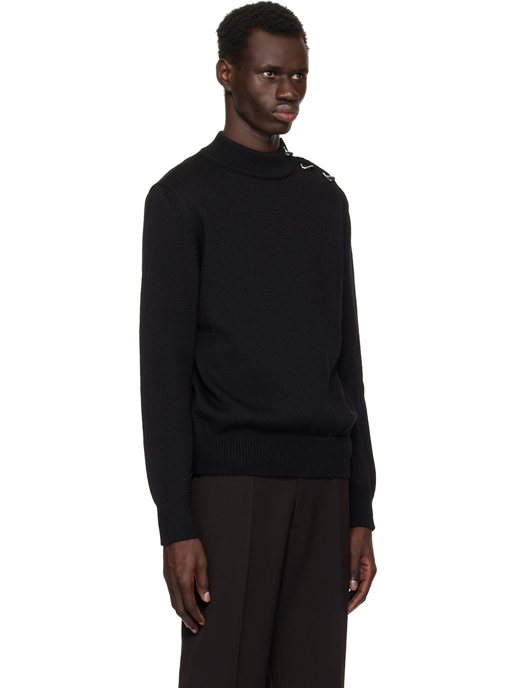 Black Long Sleeve Sweater - 2