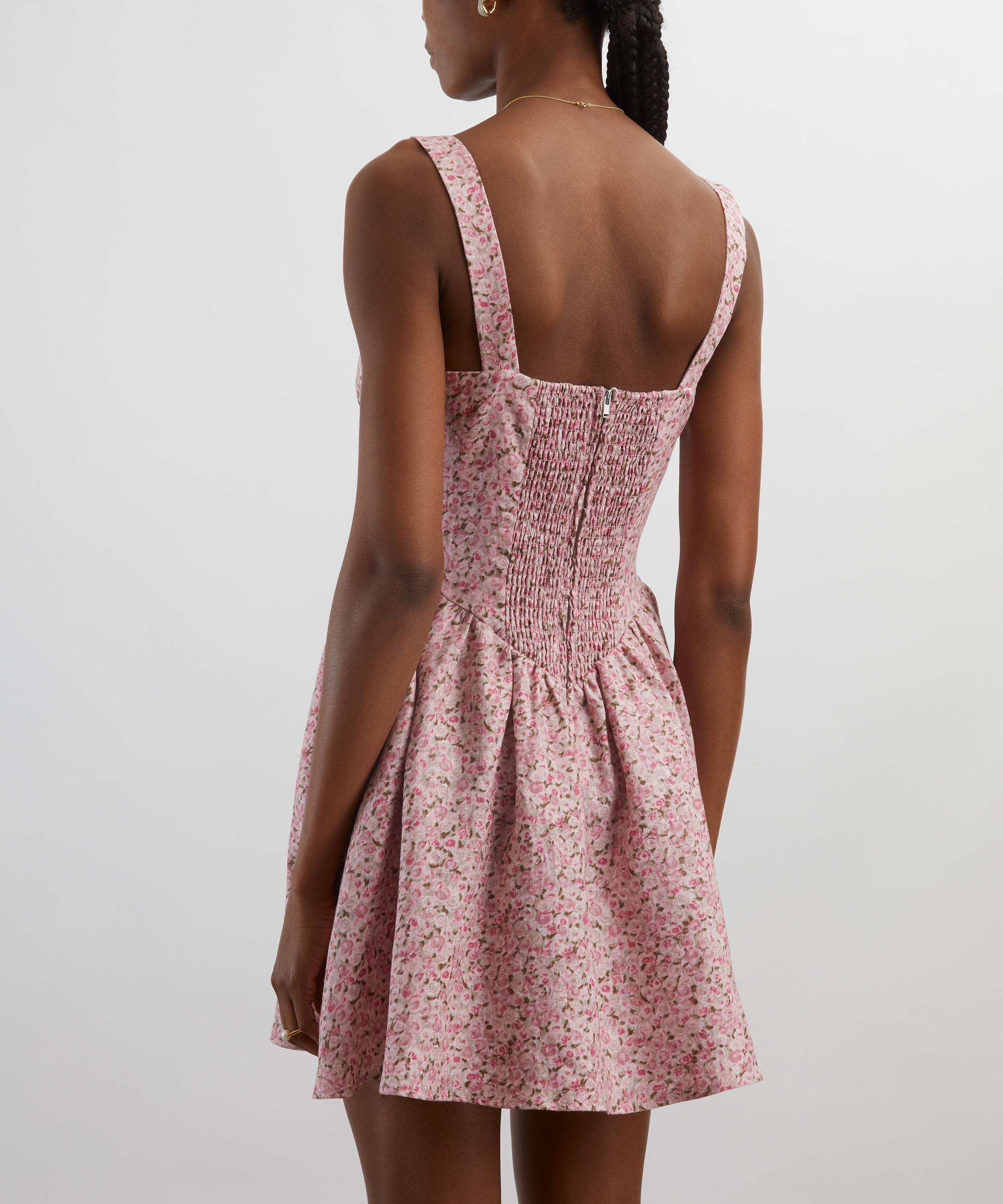 Daria Rosin Linen Mini Dress - 4