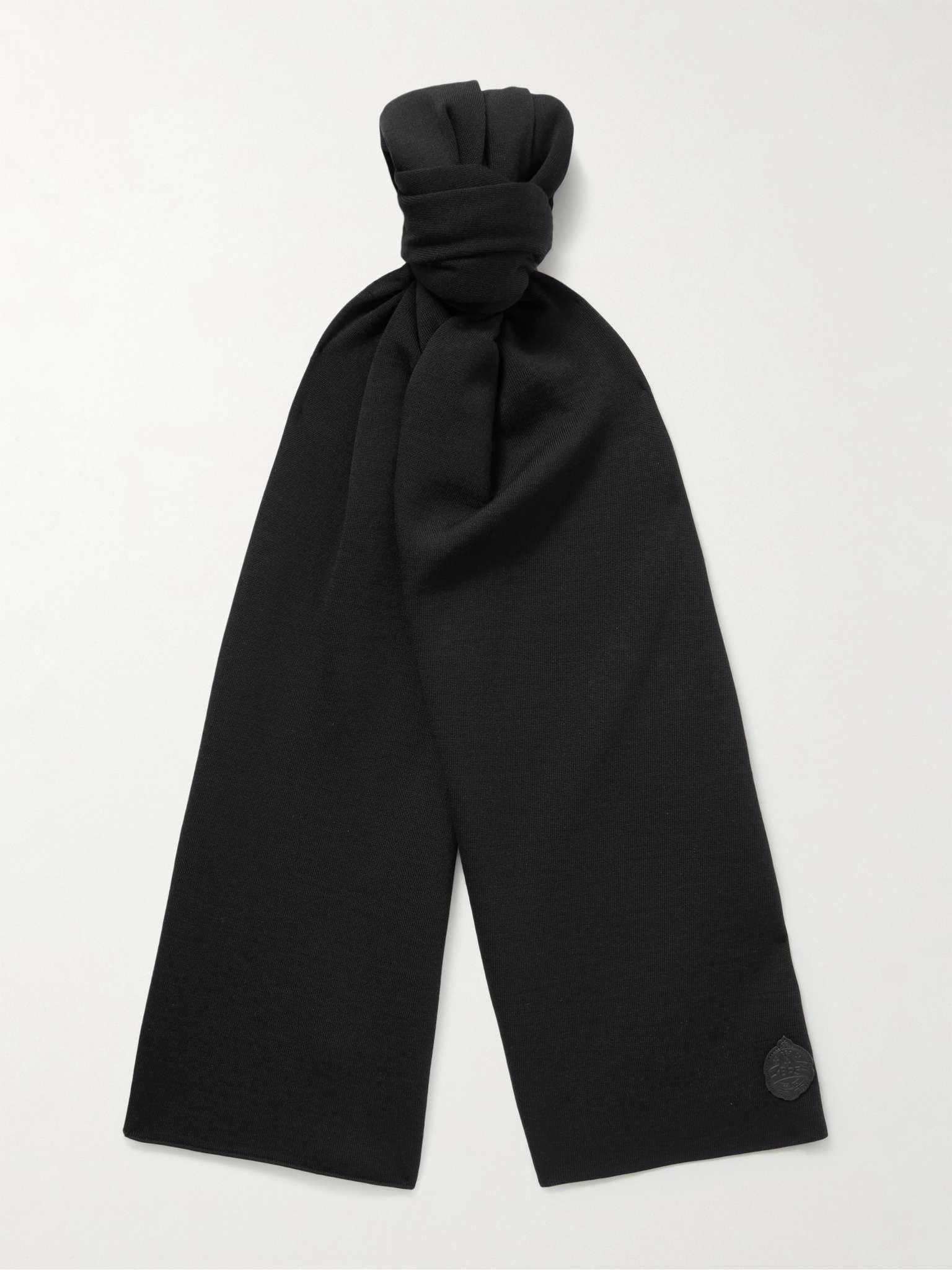 Scritto Wool-Blend Jacquard Scarf - 1