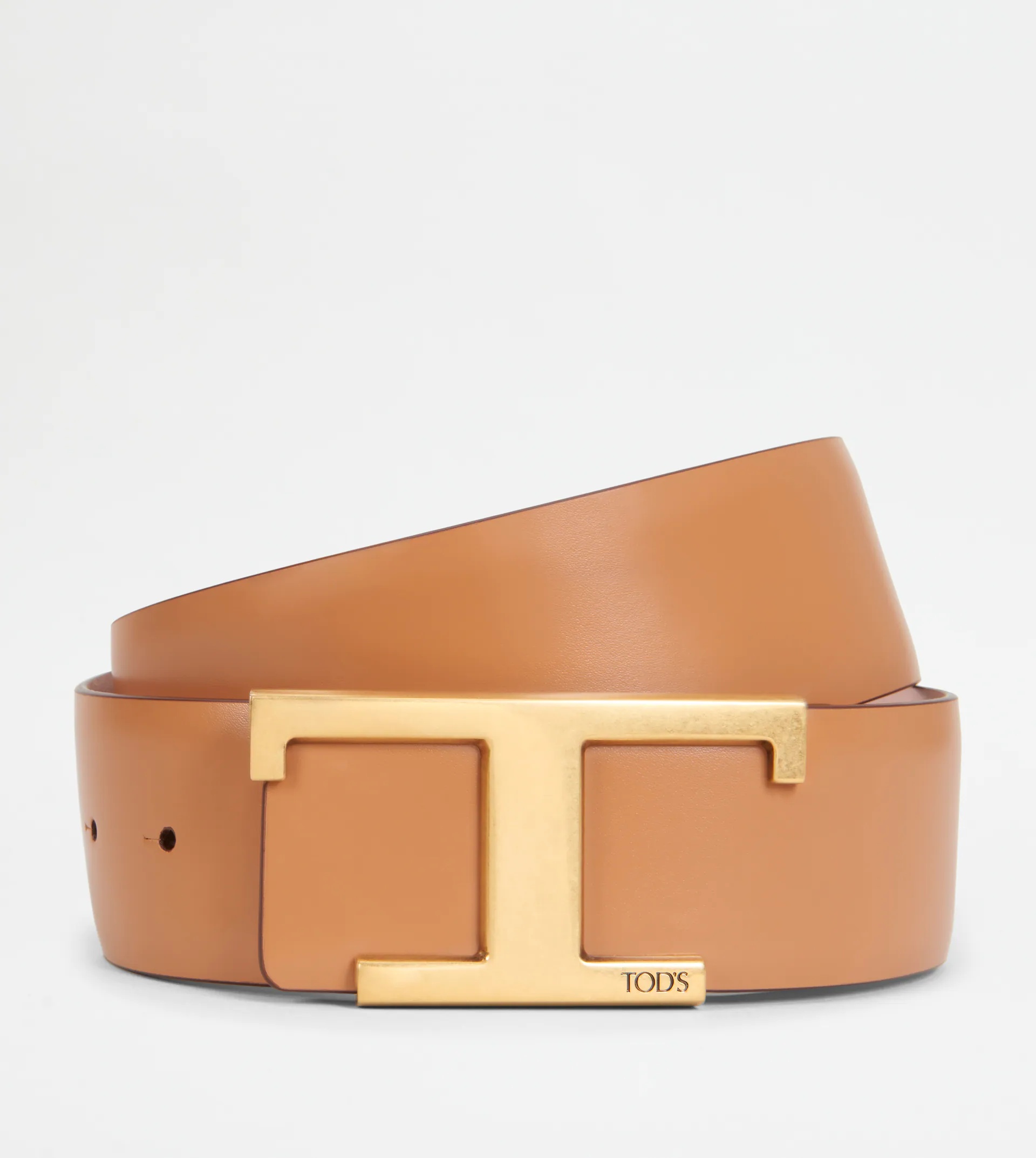T TIMELESS BELT IN LEATHER - BROWN, PINK - 1
