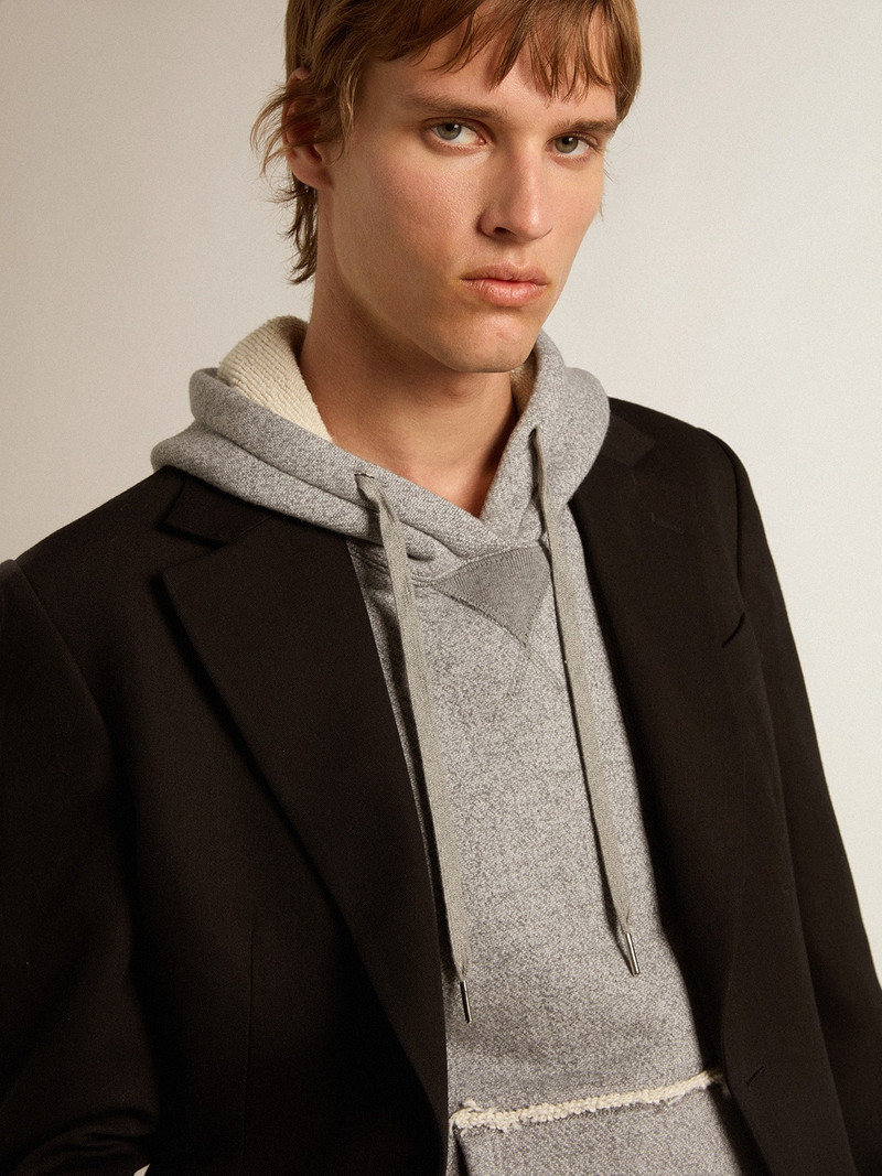 Golden Goose Black wool and viscose blend single-breasted blazer outlook