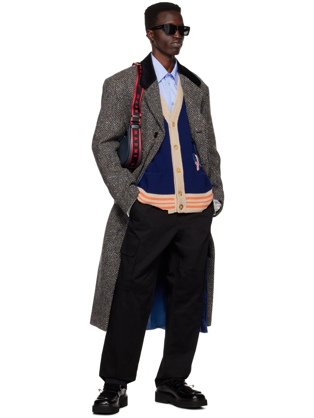 MARNI 24AW HANDSTICH CARDIGAN ダメージ加工 MARNI 24AW