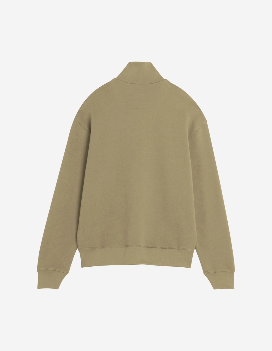BOLD FOX HEAD PATCH COMFORT HALF ZIPPED SWEATSHIRT - 5